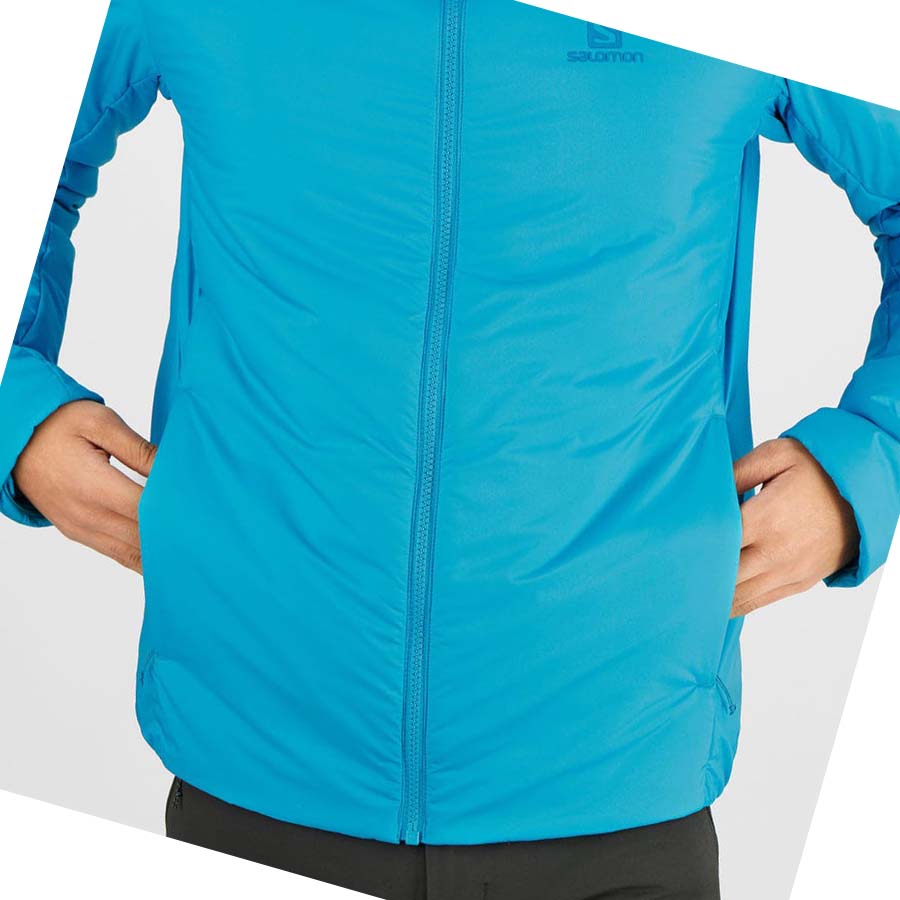 Salomon OUTRACK INSULATED Kabát Férfi Kék | HU 2305OKI